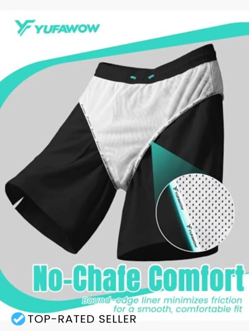 Men's 7 Inch Swim Trunks with Mesh Lining Quick Dry Pockets Athletic Fit Shorts